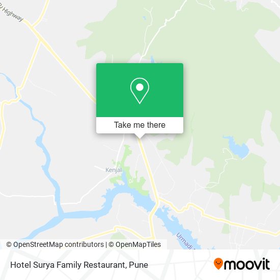 Hotel Surya Family Restaurant map