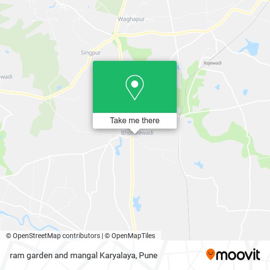 ram garden and mangal Karyalaya map