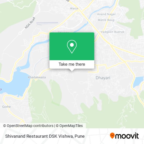 Shivanand Restaurant DSK Vishwa map