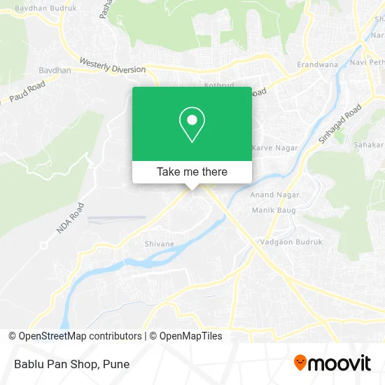 Bablu Pan Shop map