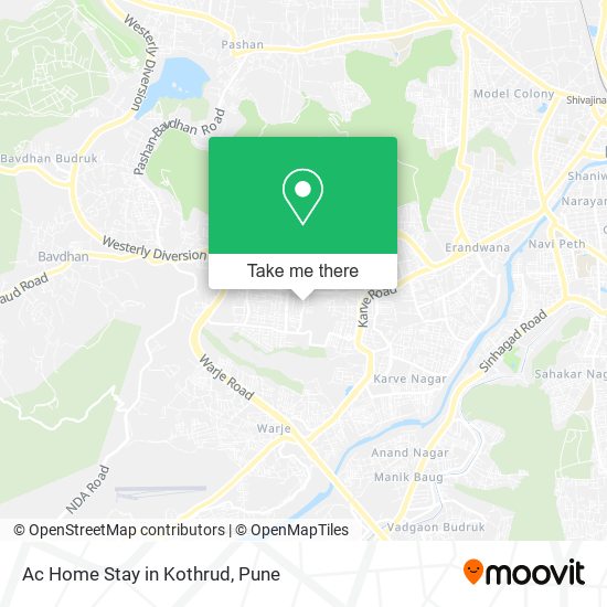 Ac Home Stay in Kothrud map