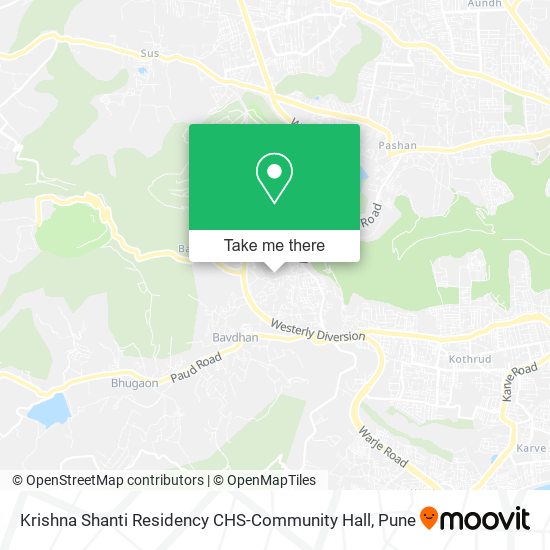 Krishna Shanti Residency CHS-Community Hall map