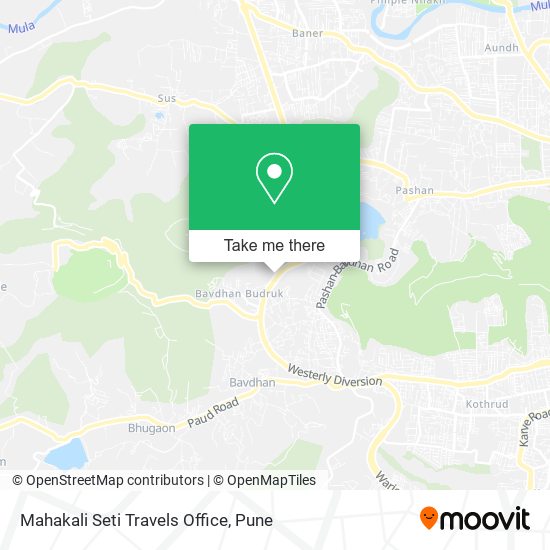Mahakali Seti Travels Office map
