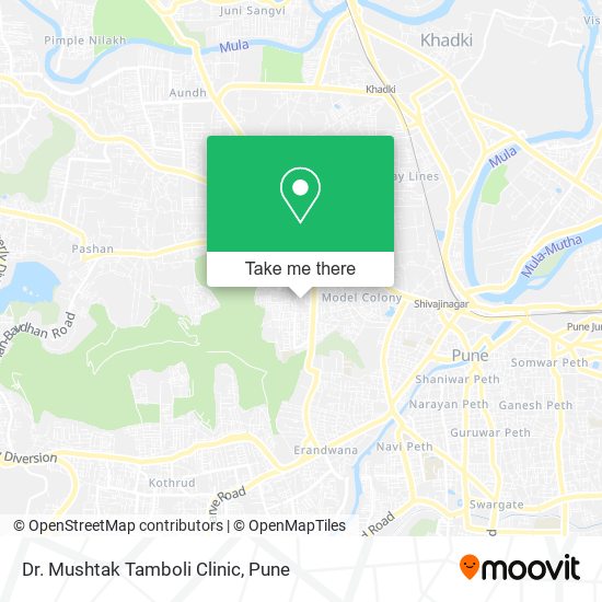 Dr. Mushtak Tamboli Clinic map