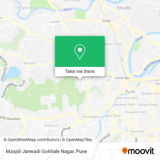 Masjid-Janwadi Gokhale Nagar map