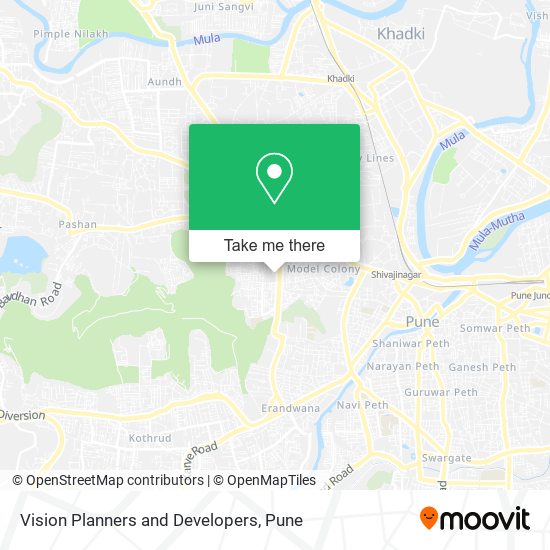 Vision Planners and Developers map