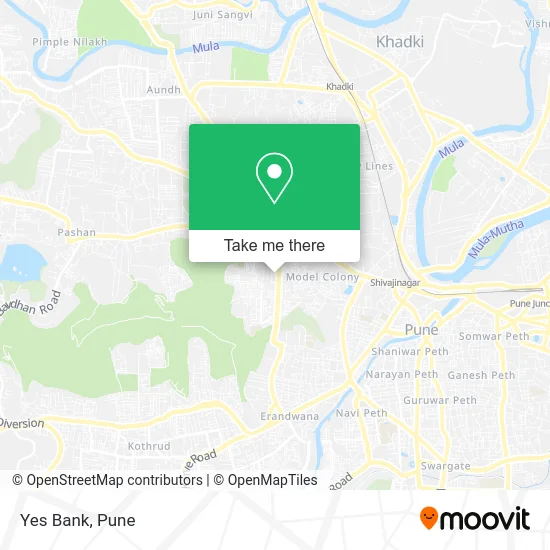 Yes Bank map