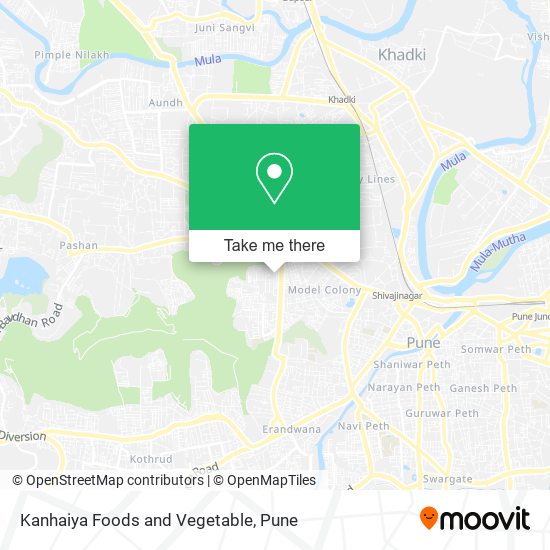 Kanhaiya Foods and Vegetable map