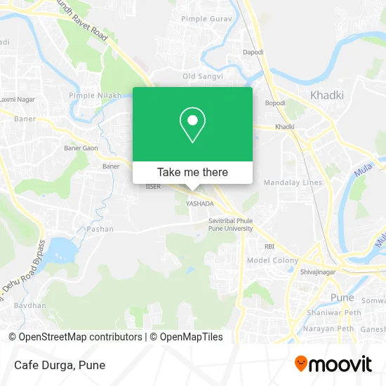 Cafe Durga map