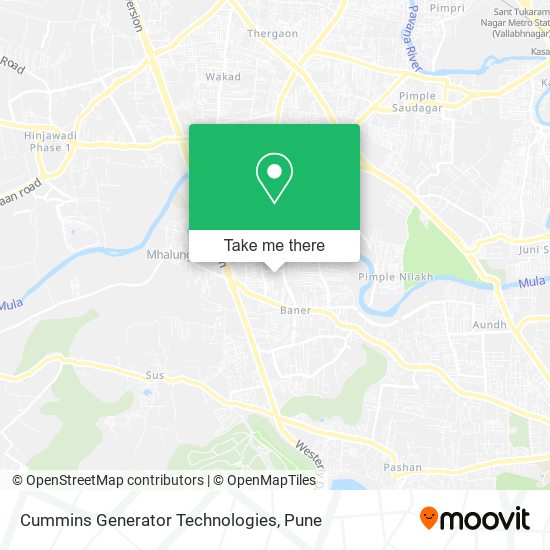 Cummins Generator Technologies map