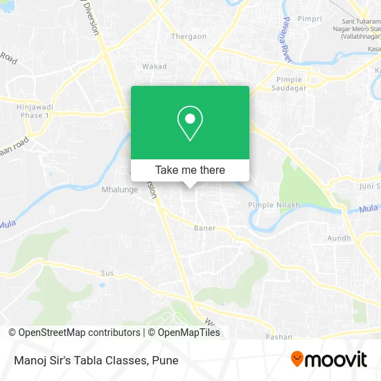 Manoj Sir's Tabla Classes map