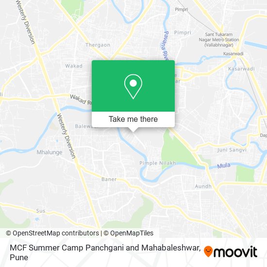 MCF Summer Camp Panchgani and Mahabaleshwar map