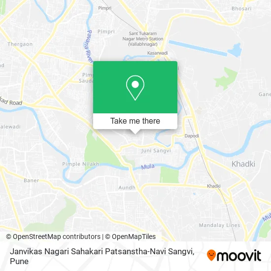 Janvikas Nagari Sahakari Patsanstha-Navi Sangvi map