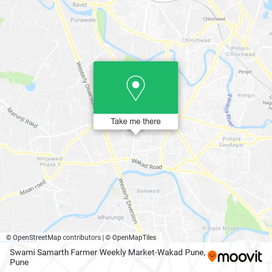Swami Samarth Farmer Weekly Market-Wakad Pune map