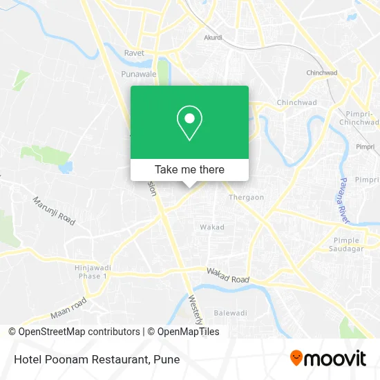 Hotel Poonam Restaurant map