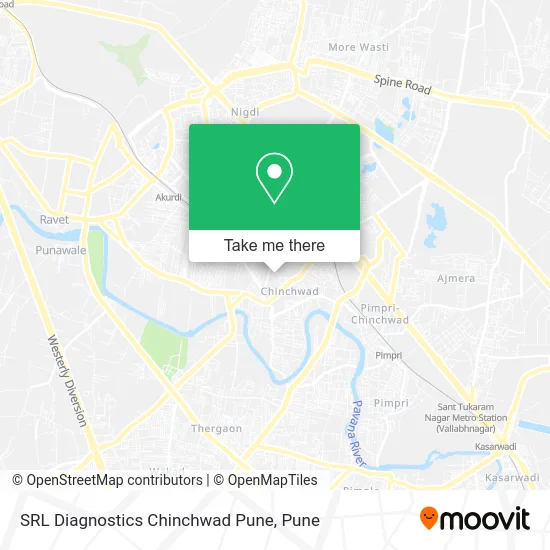SRL Diagnostics Chinchwad Pune map