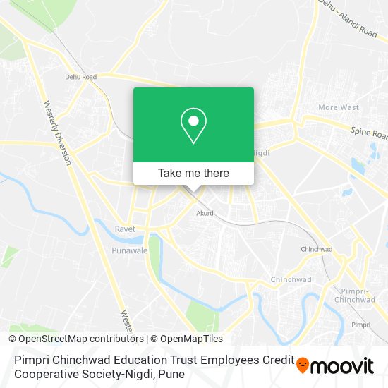 Pimpri Chinchwad Education Trust Employees Credit Cooperative Society-Nigdi map