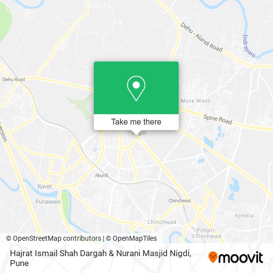 Hajrat Ismail Shah Dargah & Nurani Masjid Nigdi map