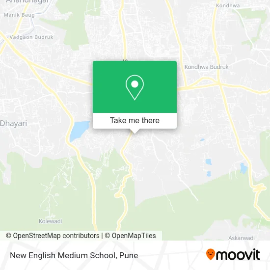 New English Medium School map
