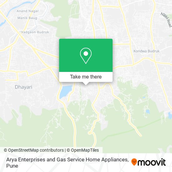 Arya Enterprises and Gas Service Home Appliances map