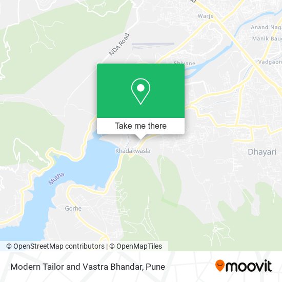 Modern Tailor and Vastra Bhandar map