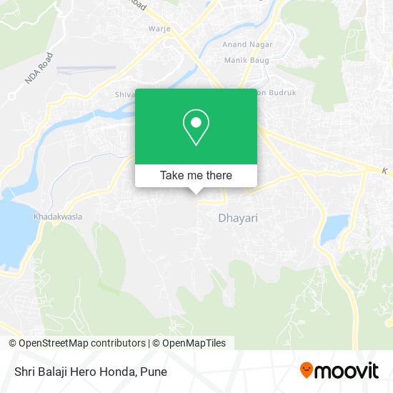 Shri Balaji Hero Honda map