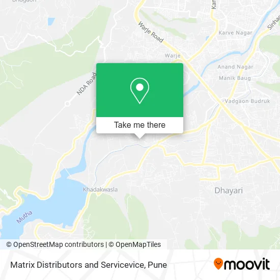 Matrix Distributors and Servicevice map