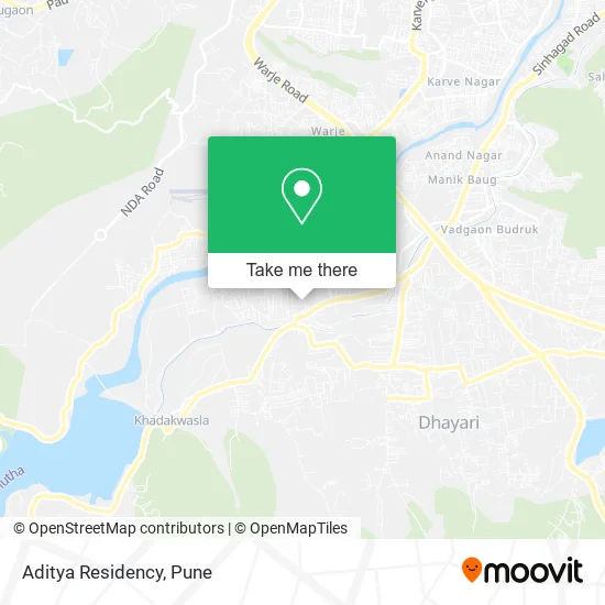 Aditya Residency map