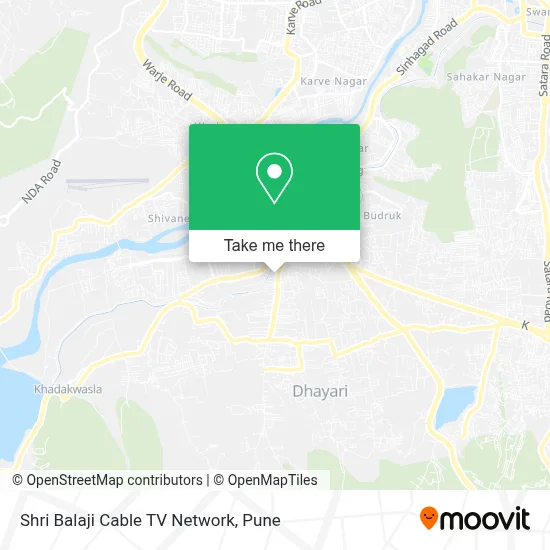 Shri Balaji Cable T. V Network map