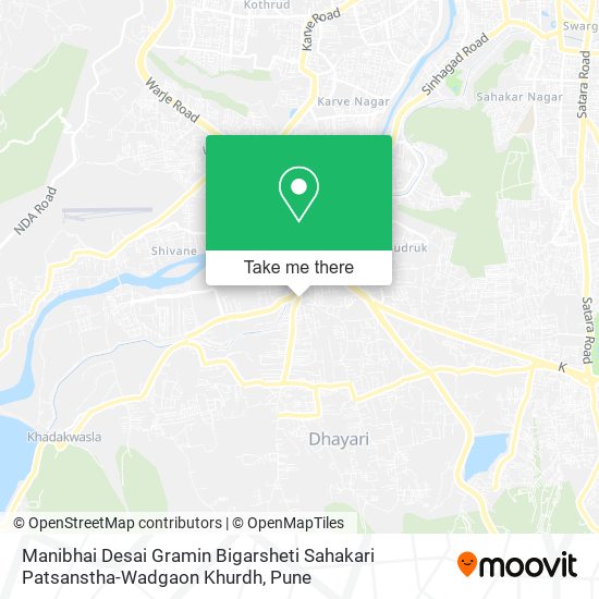 Manibhai Desai Gramin Bigarsheti Sahakari Patsanstha-Wadgaon Khurdh map