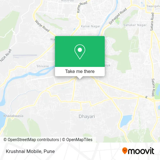 Krushnai Mobile map
