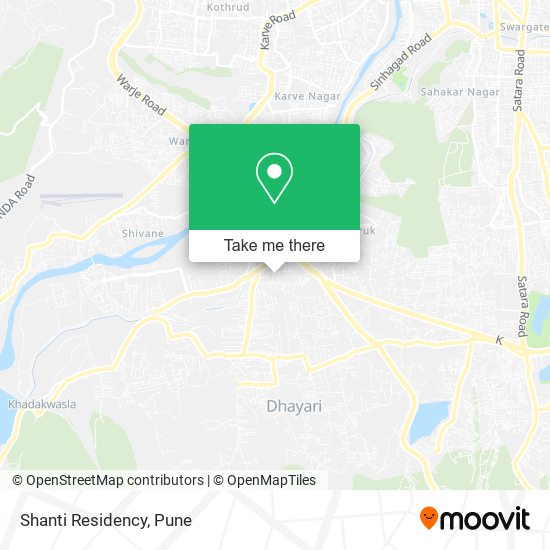 Shanti Residency map