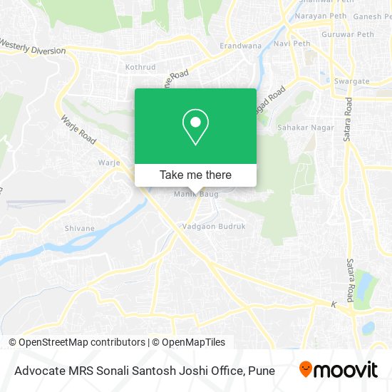 Advocate MRS Sonali Santosh Joshi Office map