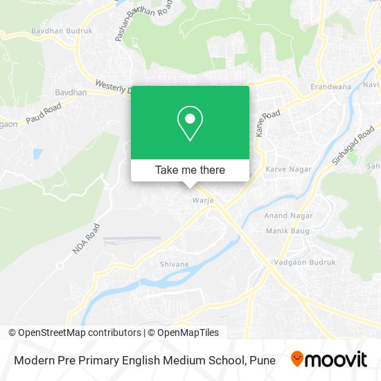 Modern Pre Primary English Medium School map