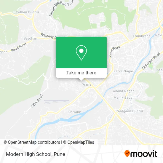 Modern High School map