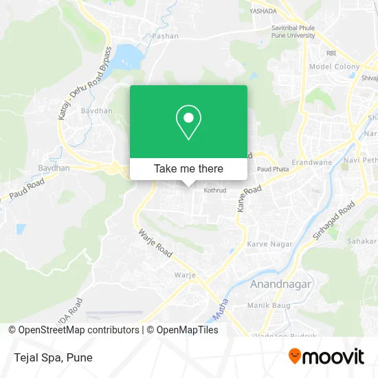 Tejal Spa map