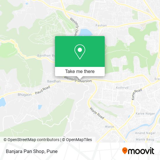 Banjara Pan Shop map