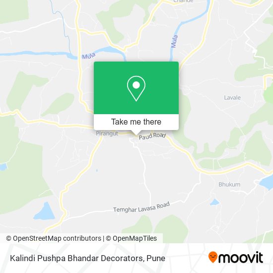 Kalindi Pushpa Bhandar Decorators map