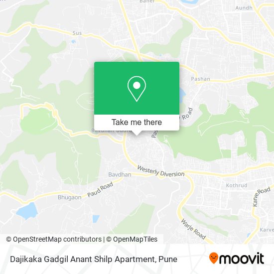 Dajikaka Gadgil Anant Shilp Apartment map
