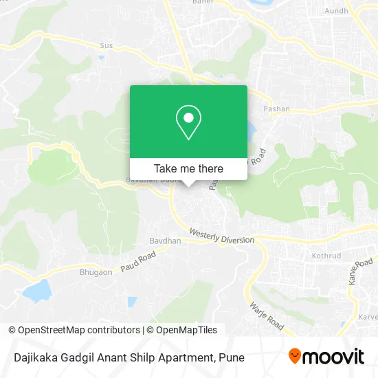 Dajikaka Gadgil Anant Shilp Apartment map
