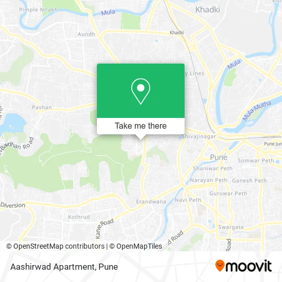 Aashirwad Apartment map
