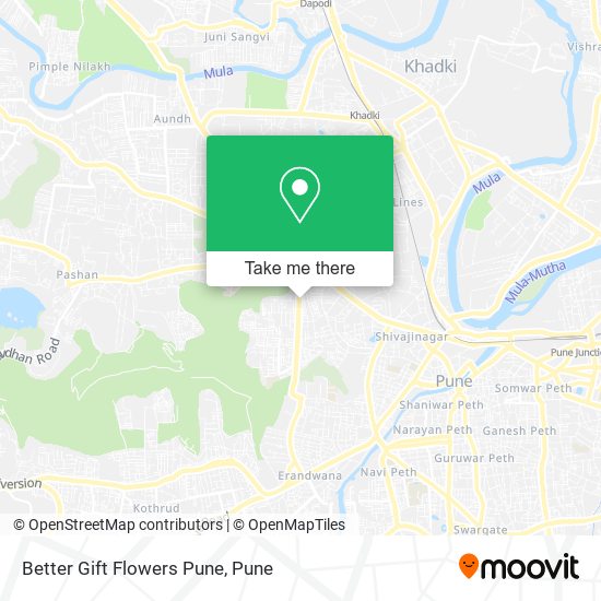 Better Gift Flowers Pune map