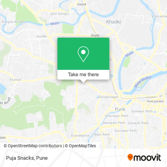 Puja Snacks map