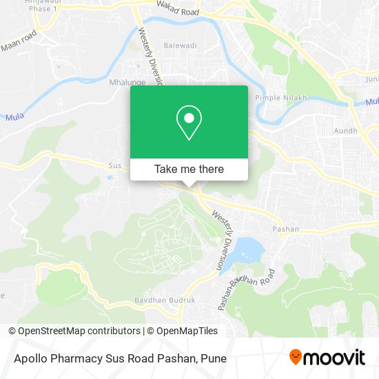 Apollo Pharmacy Sus Road Pashan map