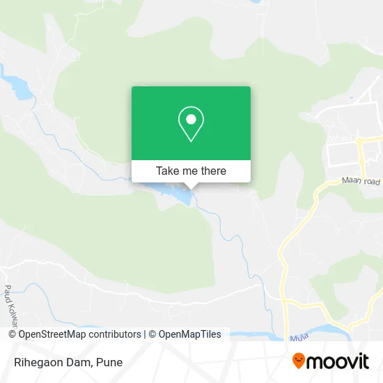 Rihegaon Dam map