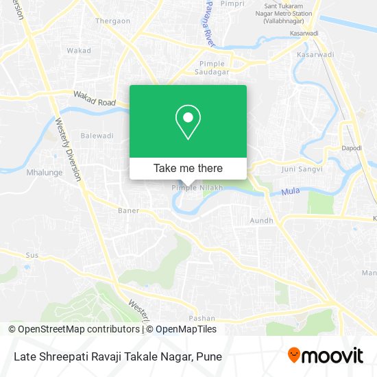 Late Shreepati Ravaji Takale Nagar map