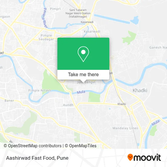 Aashirwad Fast Food map