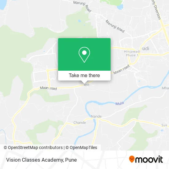 Vision Classes Academy map