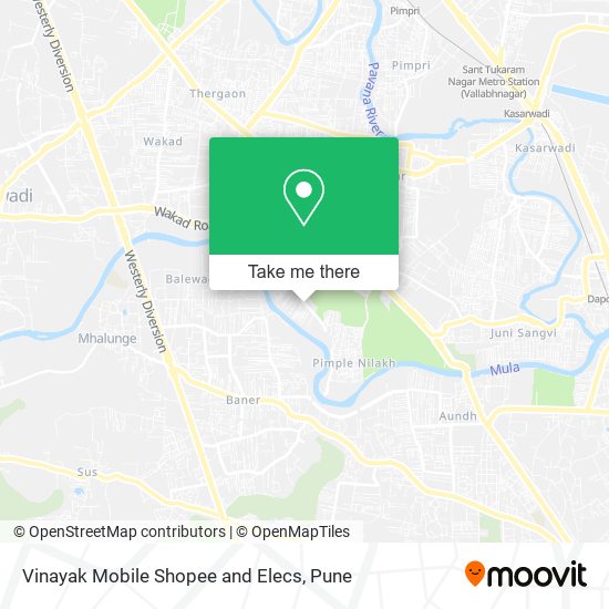 Vinayak Mobile Shopee and Elecs map