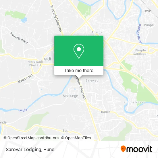 Sarovar Lodging map